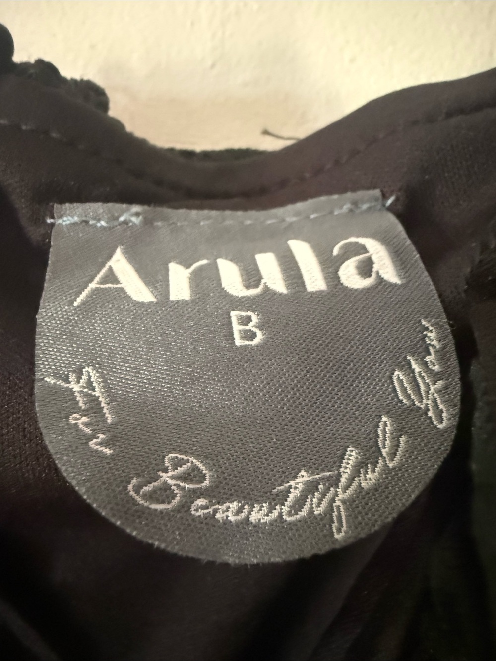 ARULA Black Off-Shoulder Lace Mini Dress - Picture 5 of 6